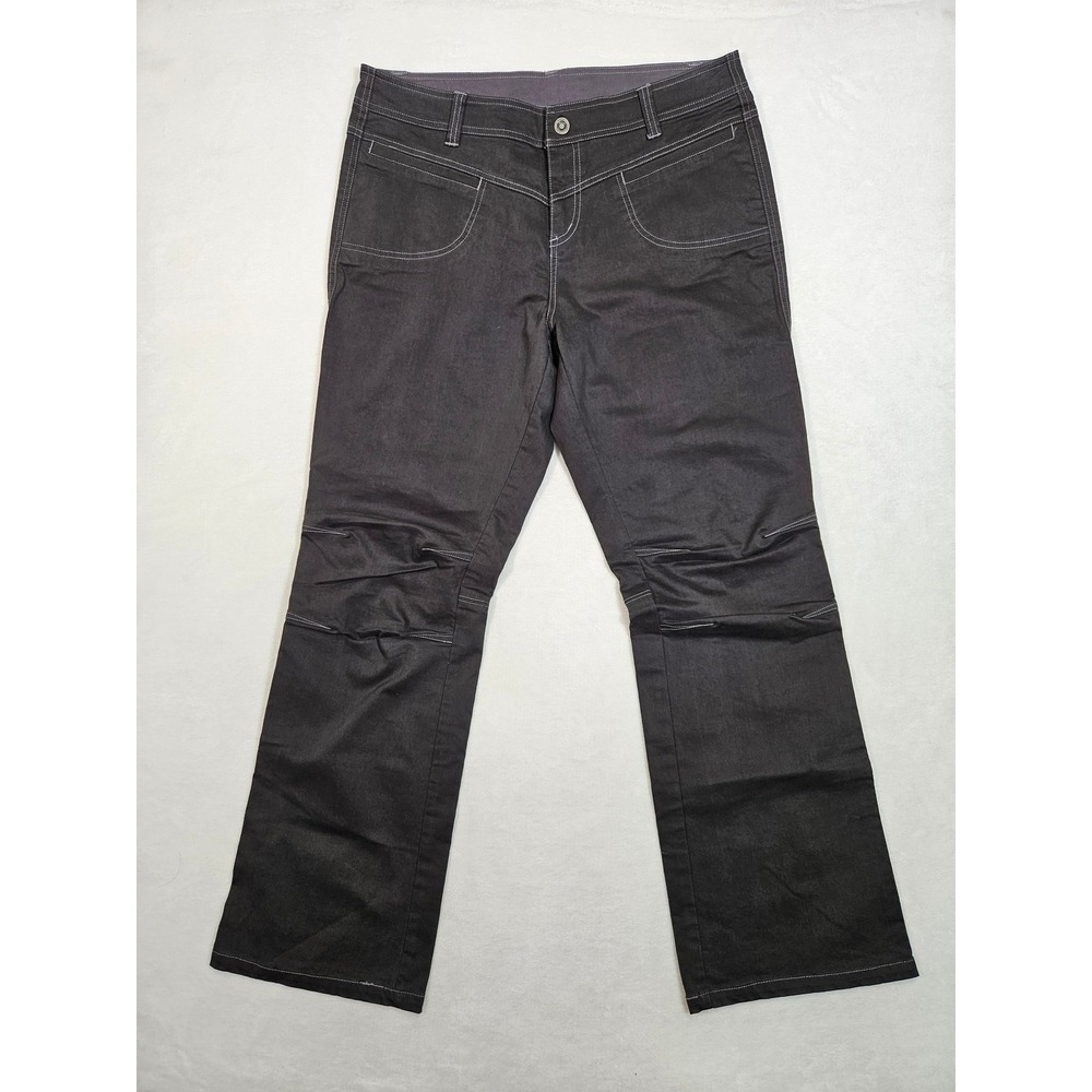 Kuhl Womens 14 Regular Hiking Pants Charcoal Gray Contrast Stitch Outdoor Trail